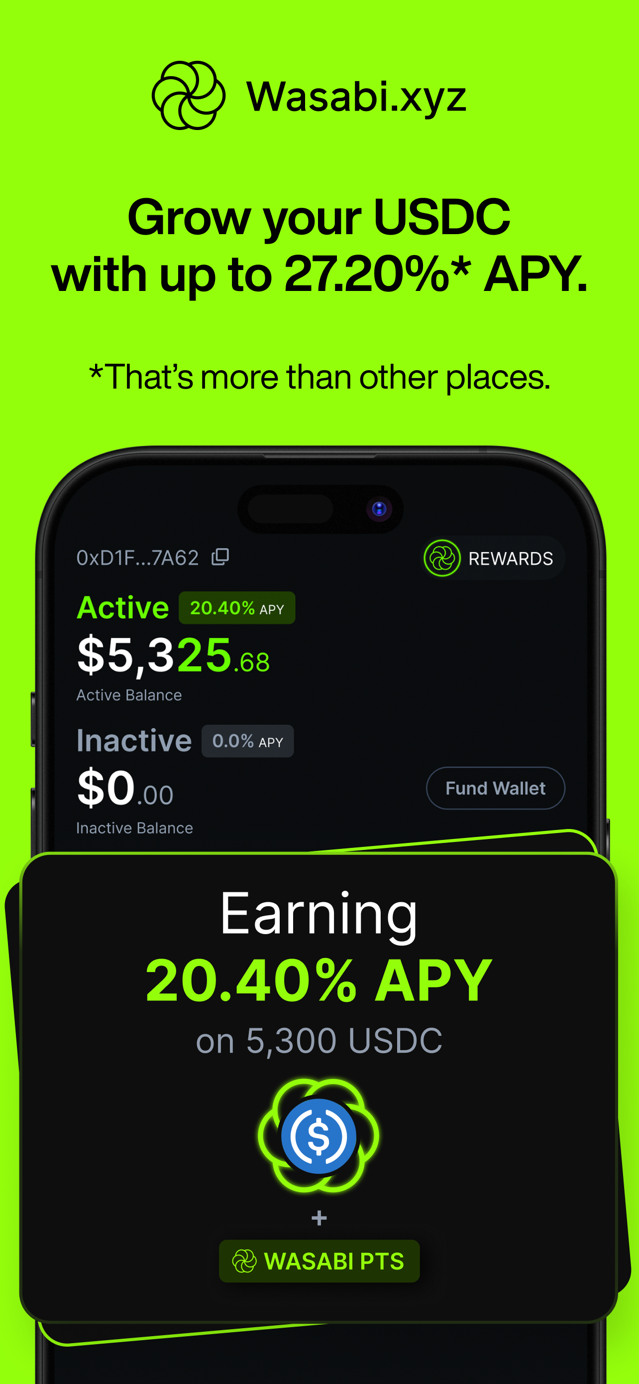 Wasabi - Farcaster Mini Apps screenshot
