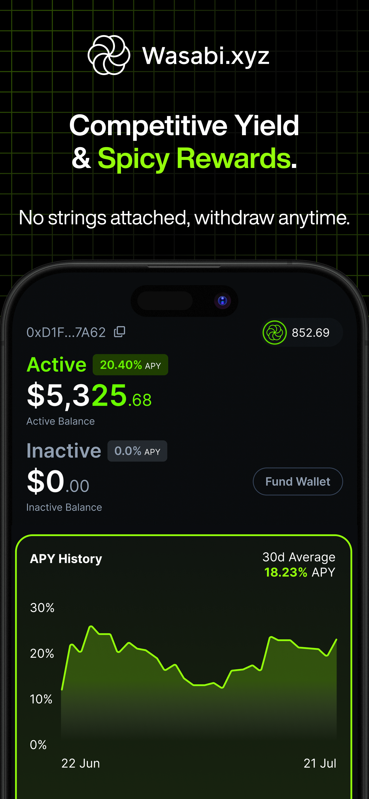 Wasabi - Farcaster Mini Apps screenshot